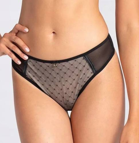 Трусики стрінги жіночі KAR 01200 Nancy  GATTA, - чорний