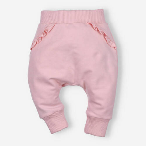 Дитячі штанці з органічної бавовни ABN-4518/PUR Nini рожевий