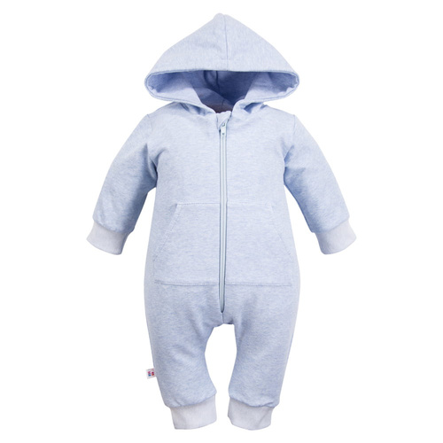 Дитячий чоловічок з капюшоном Ciao Eevi, - блакитний меланж