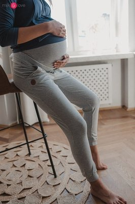 Спортивні штани для вагітних Milk&Love, - світло-сірий меланж