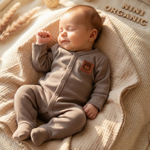 Піжамка Balloon Friends Nini з органічної бавовни 100% – перші дні життя