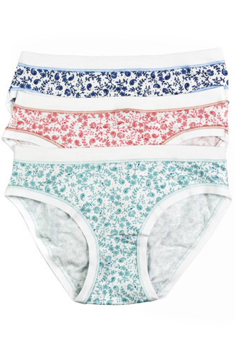 Cotonella 3362 MINI-5H100 3 шт – жіночі бавовняні трусики, фасон міні