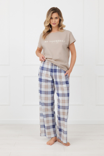 Жіноча піжама Rima Italian Fashion 100% бавовна штани
