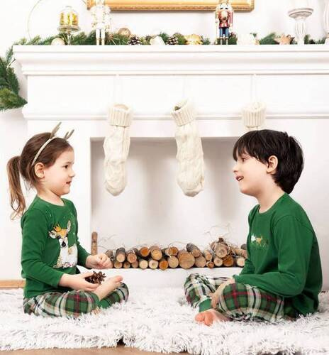 Піжама дитяча Zonda Italian Fashion -  зелений/принт