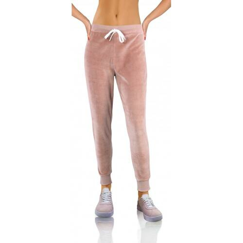 Жіночі спортивні велюрові штани Sesto Senzo,-лососевий