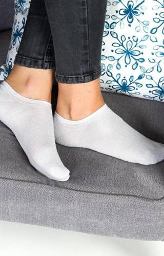 Слідки жіночі Bamboo Lurex Art.100 Steven, - сірий 001