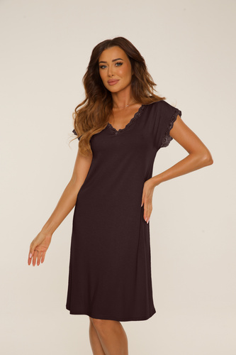 Жіноча нічна сорочка 816 Hazel De Lafense - шоколад