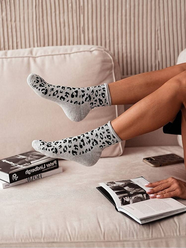 Шкарпетки жіночі 071-004 Unique Panterka Milena, - сірий меланж