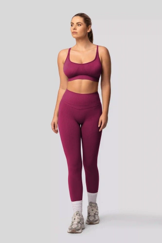 Легінси push-up Spaio PRO високий пояс щільні моделюючі red wine