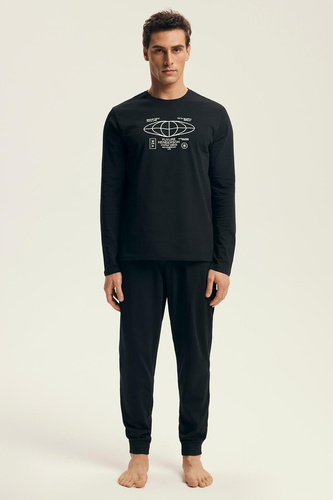 Чоловіча піжамa  Core 43469 Loger Henderson, - чорний