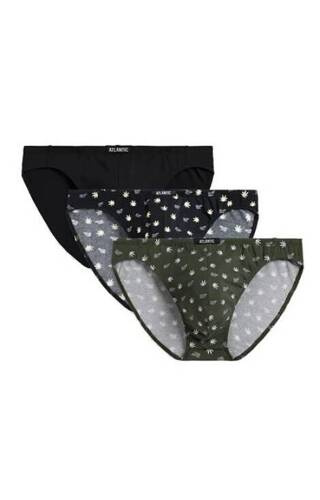 Набір трусів сліпів чоловічих 3шт. 3MP-170 A'3 Atlantic, - хакі, чорний