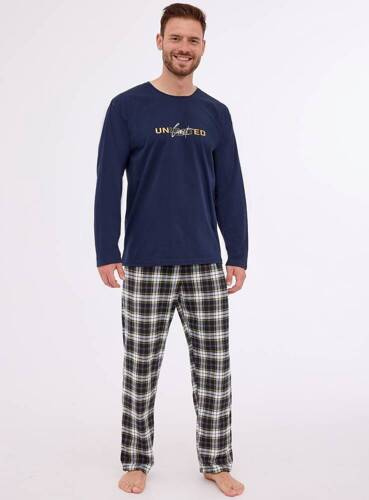 124/269 Unlimited Піжама чоловіча Cornette, - темно-синій, бавовна