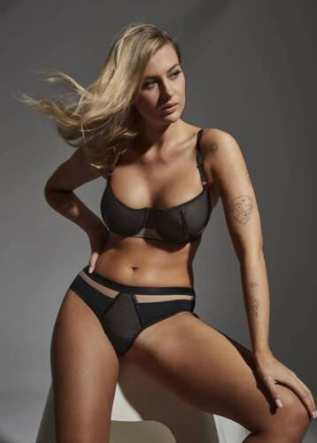 Бюстгальтер м'який Maxi 2351 Lupoline, - чорний/бежевий