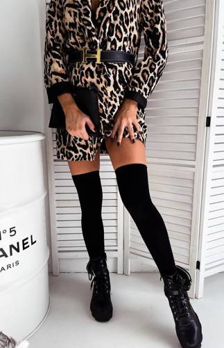 Заколінки жіночі 0293 Gładkie Milena, - чорний