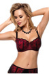 Бюстгальтер бордовий