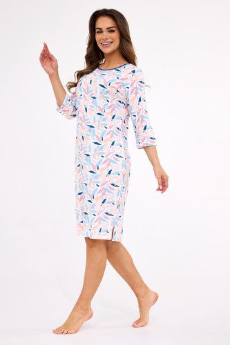 Cornette Hannah 2 464/457 – жіноча нічна сорочка, 100% бавовна, рукав 3/4