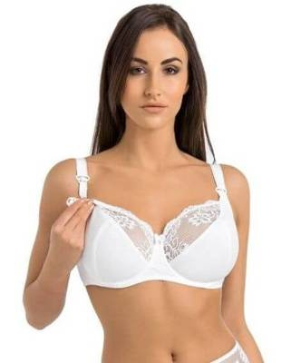 М'який бюстгальтер для годування 219 Anastasia Mama Teyli, - білий