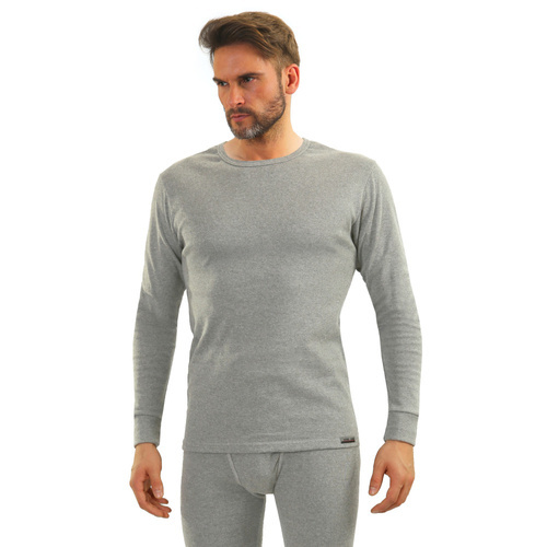 Базова кофта чоловіча 111 бавовна Sesto Senso,- світлий меланж
