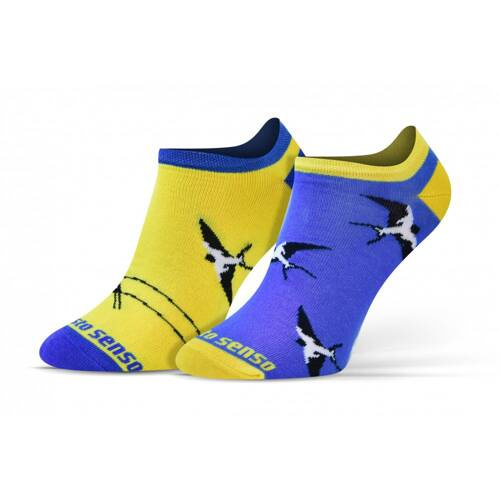 Короткі шкарпетки Ластівки finest cotton Sesto Senso, - синій