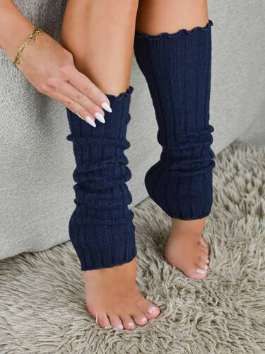 Гетри в рубчик SL001 Noviti, - темно-синій