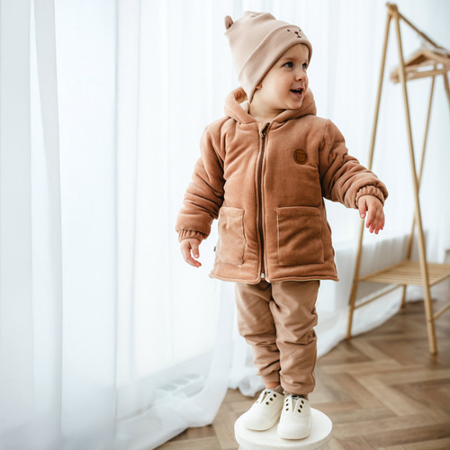 Зимова куртка Eevi Beary Cool – бежева дитяча з капюшоном