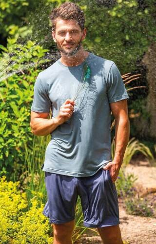 Піжама чоловіча MNS 750 Bambus Key - оливковий