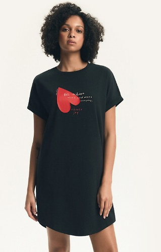 Нічна сорочка Elain 44496 Henderson – 100% бавовна, сердечка