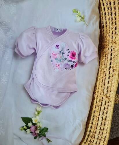 Дитяче боді Marija 362KR Calinka,- світло-фіолетовий