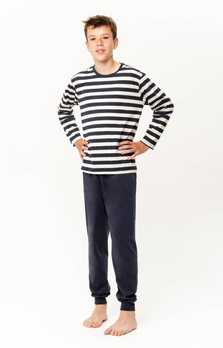 Піжама для хлопця Brace 3315 Taro, - темно-синій/смужки
