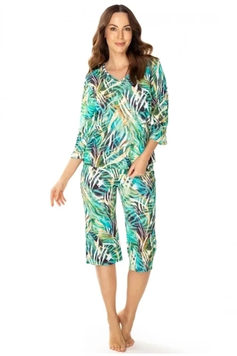 6077 Xenia Piżama damska Mewa burgundowy