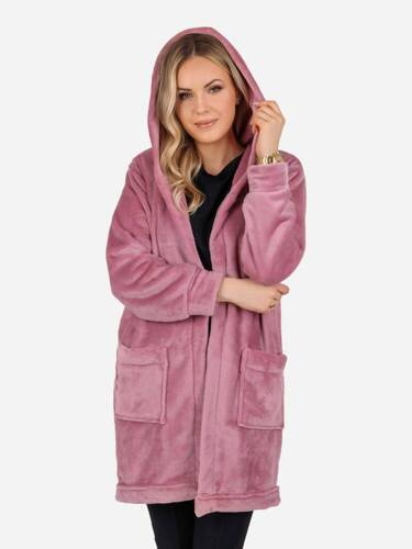 Greta Кардиган жіночий флісовий ByShelly - димчасто-рожевий