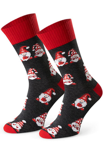 Steven Art.136 – чоловічі новорічні шкарпетки, кольорові візерунки, бавовняні - 174