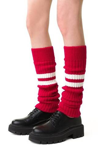 Шерстяні гетри Art.068 Paski Steven - червоний