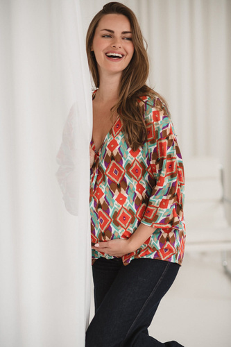 Блузка для вагітних Bahama Mama Milk&Love print boho