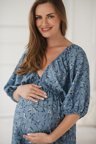 Сукня для вагітних і годування Milk Sun Blue Blossom Milk&Love
