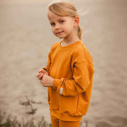 Дитяча кофта oversize Simply Comfy Eevi – 100% бавовна, бежевий колір