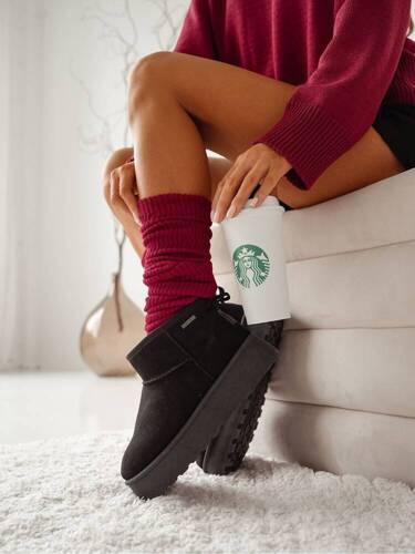 Гетри в рубчик 1528-001 Milena, -  бордовий