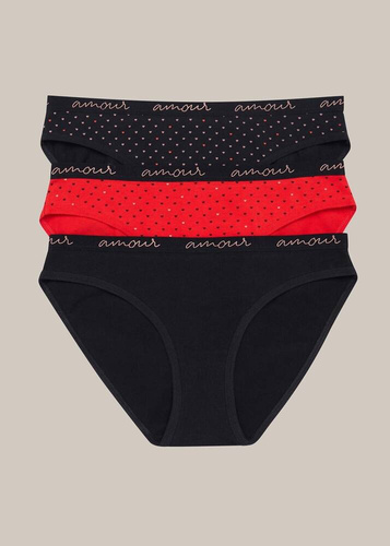 Набір трусиків жіночих 3шт. 36508-K068 MI-MI A'3 Henderson  - multicolor