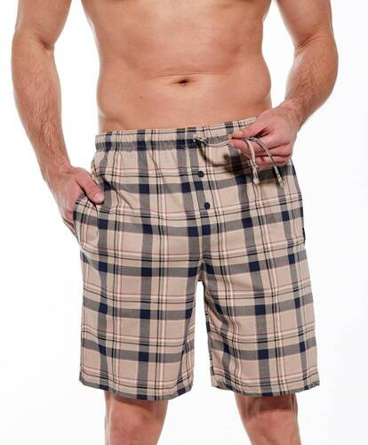 Чоловічі піжамні шорти 698/15 269703 Cornette, - бежевий/клітинка
