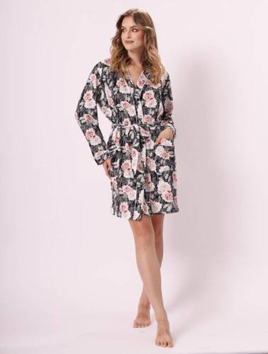 Халат жіночий Jutrzenka 1343 Leveza, - чорний