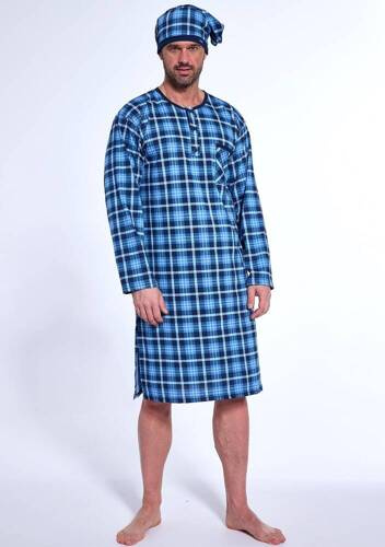 Чоловіча нічна сорочка 110/31 Cornette, - темно-синій