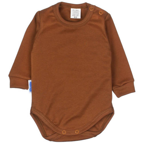Дитяче боді з довгим рукавом Martex, - коричневий