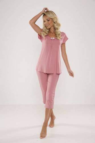 Жіноча піжама 884 / 889 Visa Forex – віскозна, з коротким рукавом і штанами 3/4