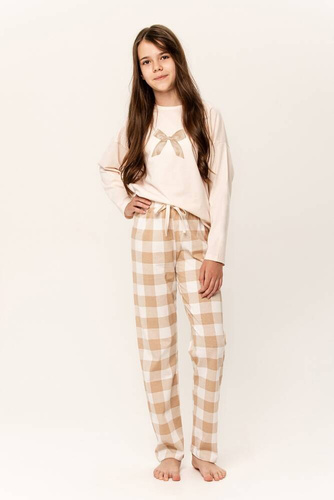 Піжама для дівчинки 3286 Riley Taro, - абрикосовий