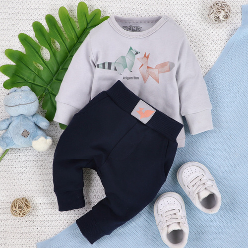 Дитяча кофтинка для дівчинки ABN-5389 Fun Origami-сірий