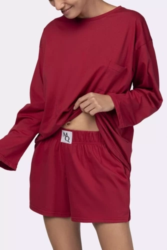 Піжама жіноча Joy longsleeve Mona, burgund