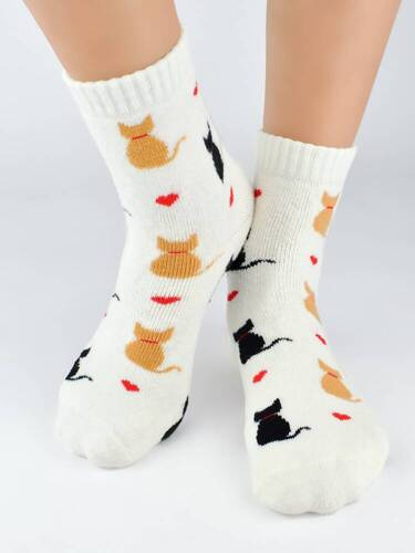 Шкарпетки жіночі SF010 Frotte Noviti, - екрю