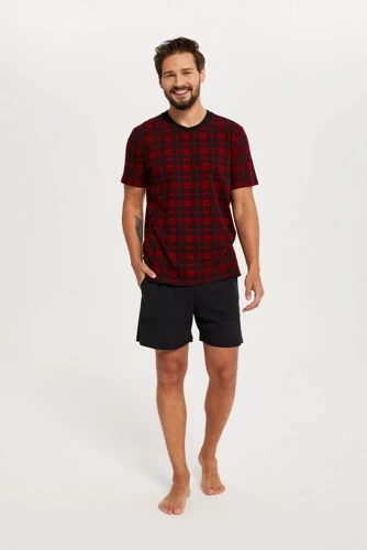 Чоловіча Піжама Eliasz Italian Fashion - червоний /чорний