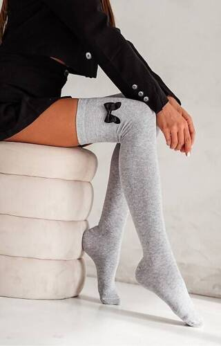 Заколінки жіночі Kokardka 774 Milena - 10 світлий меланж