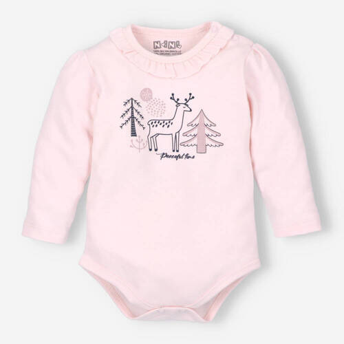 Боді з органічної бавовни Jelonki Nini рожевий